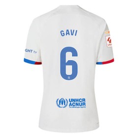 FC Barcelona Gavi 6 Fotbollströjor Barn Borta tröja 2023-24 Kortärmad